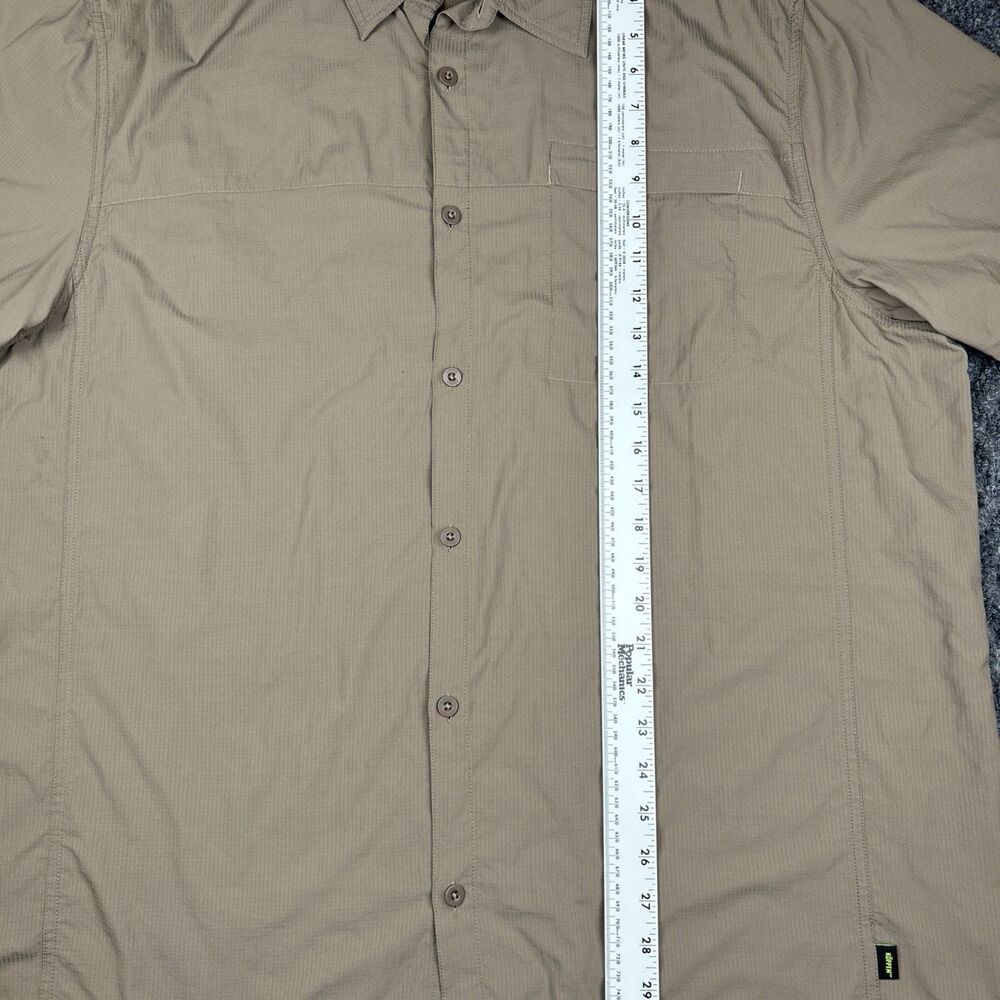 Koppen Shirt Men’s 2XL Nylon Camping Hiking Fishing Brown Short Sleeve - Picture 4 of 6